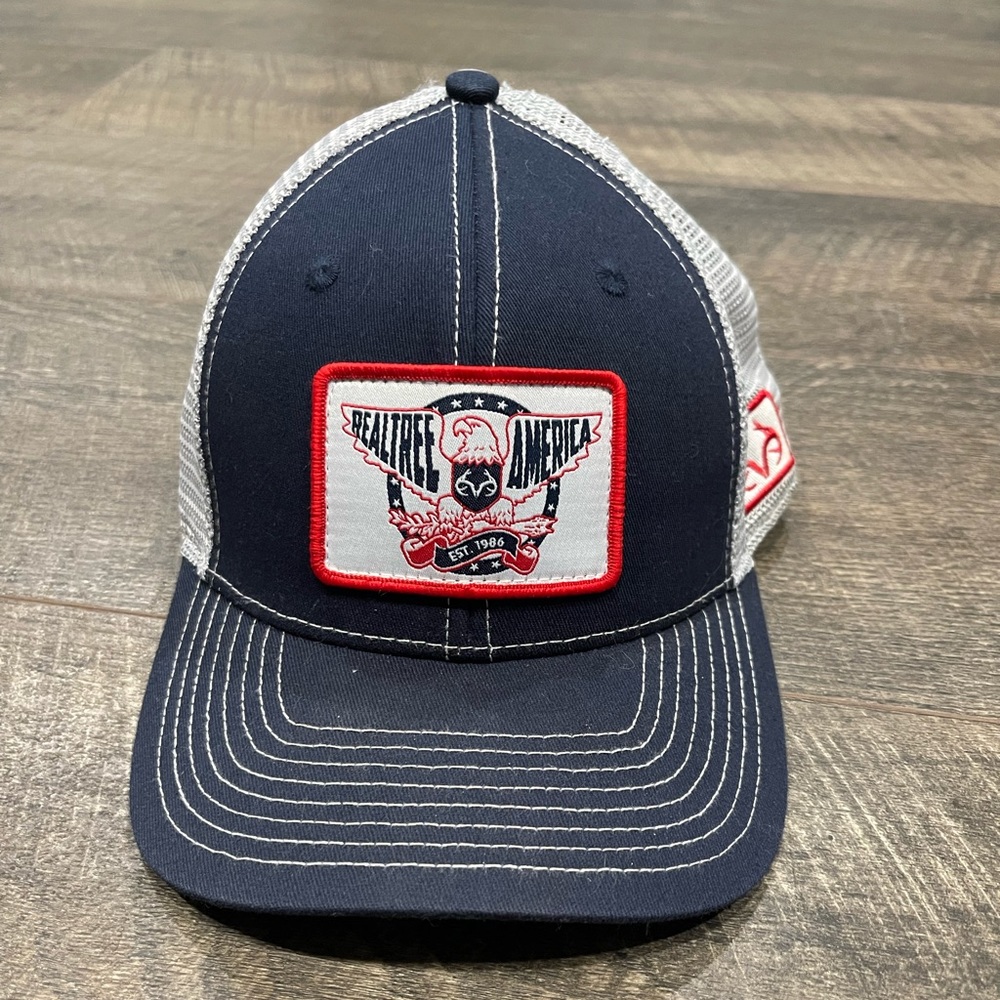 Realtree American Red White and Blue Hat